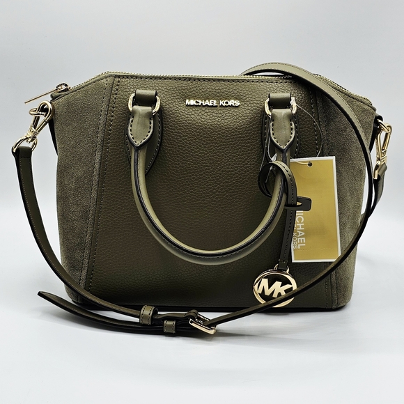 Michael Kors Handbags - MICHAEL KORS SIENNA SAFARI GREEN GENUINE LEATHER NWT AUTHENTIC